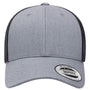 Yupoong Hats Mens Elite Snapback Hat - Heather Grey/Black - Coming Soon