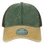 Legacy Hats Mens Dashboard Snapback Trucker Hat - Green/Camel/Brown - Closeout