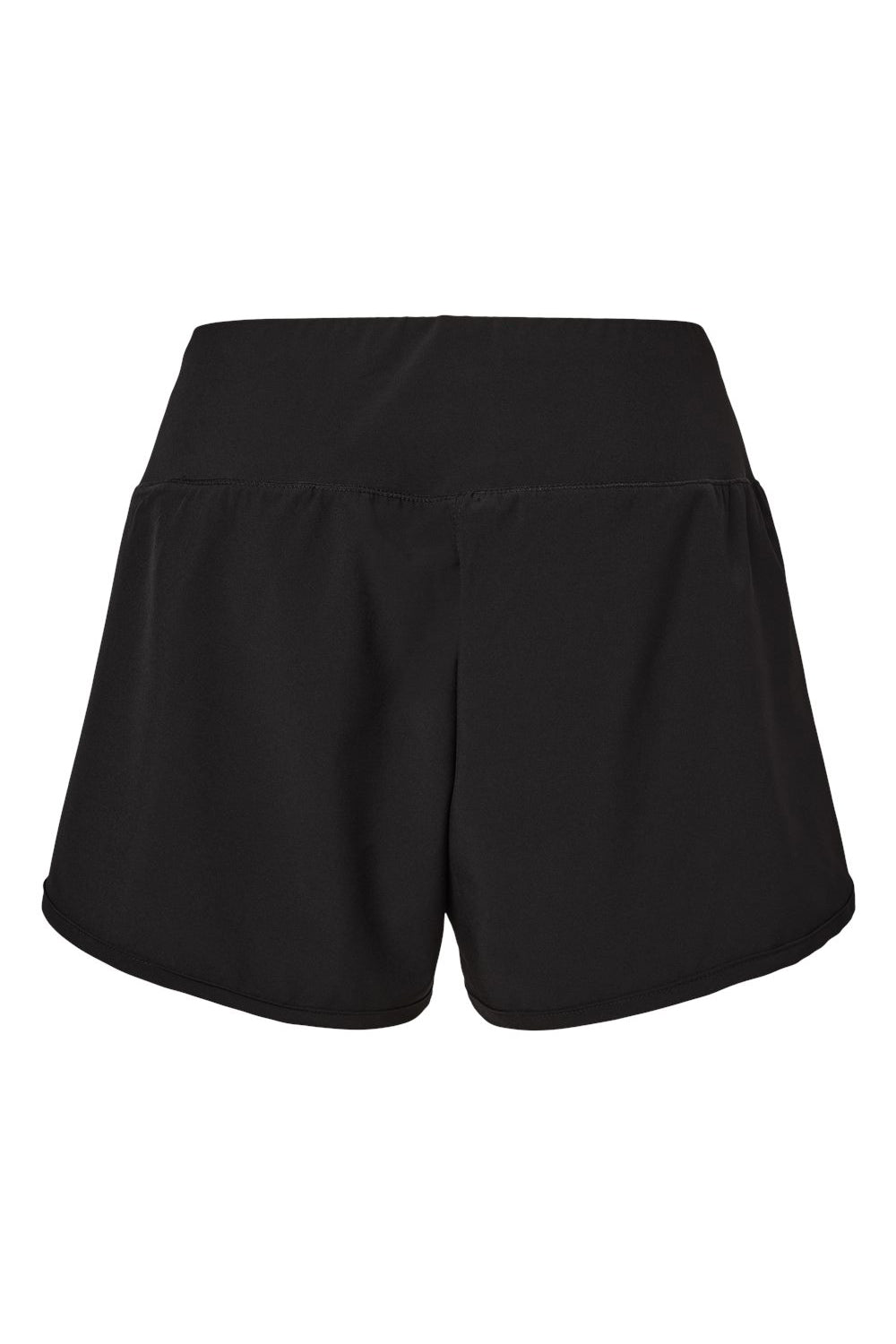 Boxercraft BW6103 Womens Stretch Woven Lined Shorts Black Flat Back