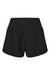 Boxercraft BW6103 Womens Stretch Woven Lined Shorts Black Flat Back
