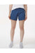 Boxercraft BW6103 Womens Stretch Woven Lined Shorts Indigo Blue Model Front