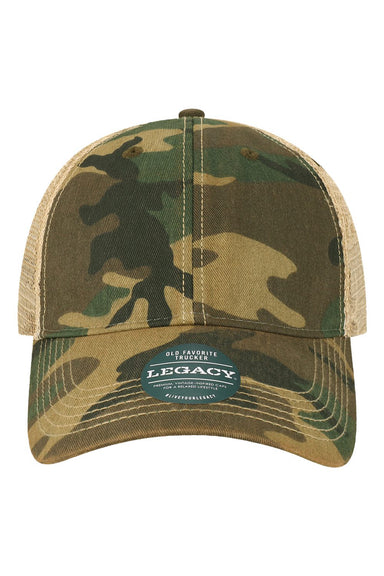 Legacy OFAY Youth Old Favorite Trucker Hat Army Camo/Khaki Flat Front