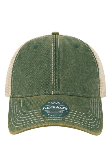 Legacy OFAY Youth Old Favorite Trucker Hat Dark Green/Khaki Flat Front