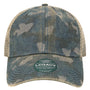 Legacy Hats Mens Old Favorite Snapback Trucker Hat - Navy Blue Field Camo/Java