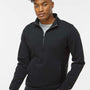 J America Mens Heavyweight Fleece 1/4 Zip Sweatshirt w/ Pockets - Black - Coming Soon