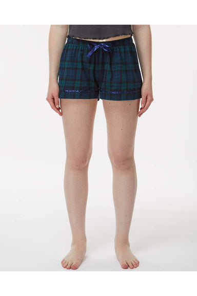 Boxercraft BW6501 Womens Flannel Shorts Scottish Tartan Model Front