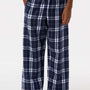 Boxercraft Youth Flannel Pants w/ Pockets - Navy Blue/Silver Grey
