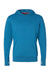 Kastlfel 4022 Mens RecycledSoft Hooded Long Sleeve T-Shirt Hoodie Breaker Blue Flat Front