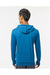 Kastlfel 4022 Mens RecycledSoft Hooded Long Sleeve T-Shirt Hoodie Breaker Blue Model Back