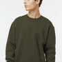 Independent Trading Company Mens Crewneck Sweatshirt - Army Green