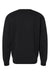 Independent Trading Co. IND3000 Mens Crewneck Sweatshirt Black Flat Back