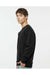 Independent Trading Co. IND3000 Mens Crewneck Sweatshirt Black Model Side