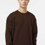 Independent Trading Company Mens Crewneck Sweatshirt - Brown