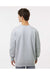 Independent Trading Co. IND3000 Mens Crewneck Sweatshirt Heather Grey Model Back