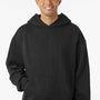 Independent Trading Company Mens Avenue Hooded Sweatshirt Hoodie w/ Pouch Pocket - Black