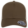 Flexfit Hats Mens Mesh Snapback Trucker Hat - Coyote Brown/Khaki