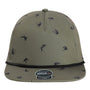 Imperial Hats Mens The Golden Hour Moisture Wicking Adjustable Hat - Olive Green - New