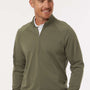 Adidas Mens Club 1/4 Zip Sweatshirt - Olive Strata - New