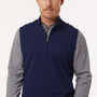 Adidas Mens Club 1/4 Zip Vest - Collegiate Navy Blue - New