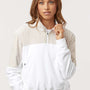 Adidas Womens Fleece 1/4 Zip Sweatshirt w/ Pockets - Alumina - New