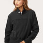 Adidas Womens Fleece 1/4 Zip Sweatshirt w/ Pockets - Black - New