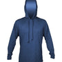 Anetik Mens Low Pro Tech Moisture Wicking Long Sleeve Hooded T-Shirt Hoodie w/ Pocket - Heather Navy Blue - Coming Soon