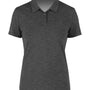 Anetik Womens Breeze Tech UPF 30+ Short Sleeve Polo Shirt - Heather Charcoal Grey - New