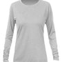 Anetik Womens Breeze Tech Moisture Wicking Long Sleeve Crewneck T-Shirt - Heather Alloy Grey - Coming Soon