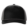 Richardson Hats Mens Adjustable Trucker Rope Hat - Black/Charcoal Grey - New