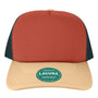 Legacy Hats Mens Laguna Snapback Hat - Sienna Red/Wheat/Navy Blue - New