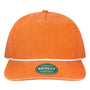 Legacy Hats Mens Skully Snapback Hat - Tangerine Orange - New