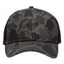 Sportsman Hats Mens Traditional Lo Pro Mesh Back Snapback Trucker Hat - Black Duck Camo/Black - Coming Soon
