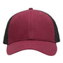 Sportsman Hats Mens Traditional Lo Pro Mesh Back Snapback Trucker Hat - Maroon/Black - Coming Soon