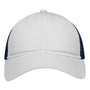 Sportsman Hats Mens Adjustable Mesh Back Dad Hat - White/Navy Blue - Coming Soon