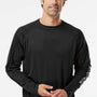 Columbia Mens PFG Terminal Tackle Moisture Wicking Long Sleeve Crewneck T-Shirt - Black/Cool Grey - NEW