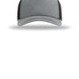 Richardson Hats Mens Champ Snapback Trucker Hat - Heather Grey/Black - NEW