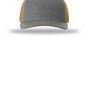 Richardson Hats Mens 5 Panel Snapback Trucker Hat - Heather Grey/Amber Gold