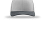 Richardson Hats Mens Snapback Trucker Hat - Light Grey/Light Grey/Gunmetal