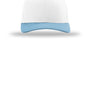 Richardson Hats Mens Snapback Trucker Hat - White/White/Columbia Blue
