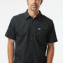 Columbia Mens PFG Slack Tide Moisture Wicking Short Sleeve Button Down Camp Shirt w/ Pocket - Black - New