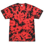 Colortone Mens Crystal Wash Short Sleeve Crewneck T-Shirt - Crystal Red/Black - New