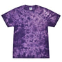 Colortone Mens Crystal Wash Short Sleeve Crewneck T-Shirt - Crystal Purple - New