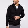 LAT Mens Fleece Full Zip Hooded Sweatshirt Hoodie w/ Pockets - Black - Coming Soon