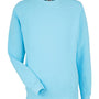 J America Mens Pigment Dyed Fleece Crewneck Sweatshirt - Capri Blue - Coming Soon