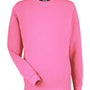J America Mens Pigment Dyed Fleece Crewneck Sweatshirt - Paradise Pink - NEW