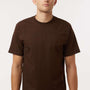 Tultex Mens Street Short Sleeve Crewneck T-Shirt - Brown - New