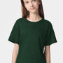 American Apparel Youth Fine Jersey Short Sleeve Crewneck T-Shirt - Forest Green - New