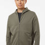 Independent Trading Company Mens Perform Full Zip Hooded Sweatshirt Hoodie w/ Pockets - Pine Green - Coming Soon