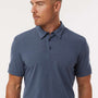 Adidas Mens Printed Short Sleeve Polo Shirt - Preloved Ink Blue - New