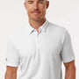 Adidas Mens Printed Short Sleeve Polo Shirt - White - New